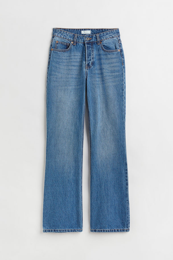 H&M Bootcut Low Jeans Blau
