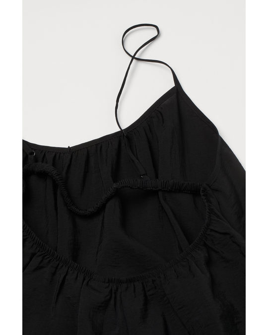 H&M Airy Lyocell-blend Dress Black