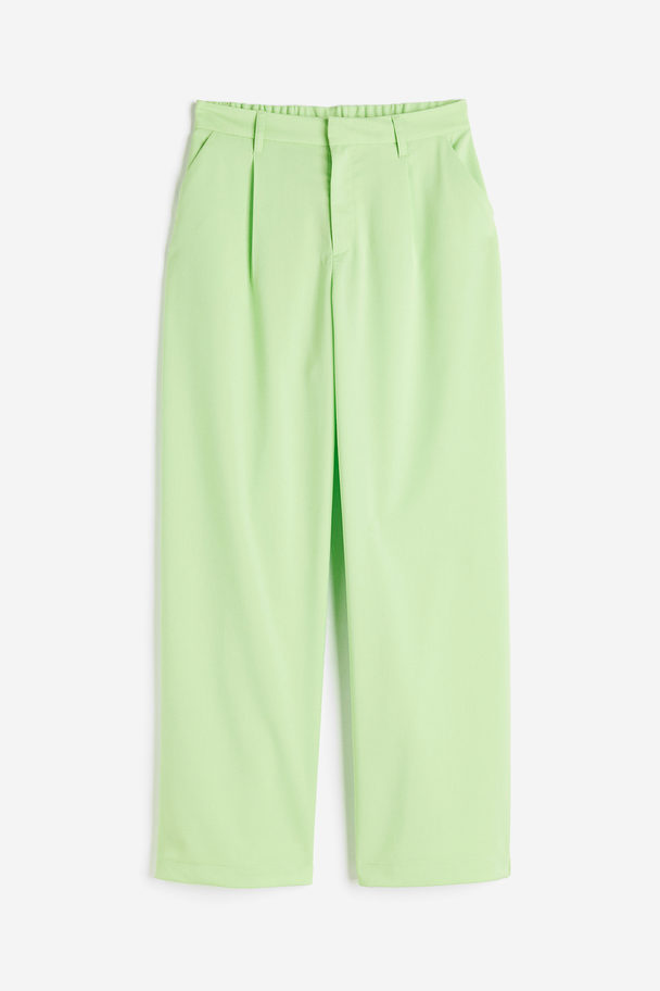 H&M Tailored Trousers Light Green
