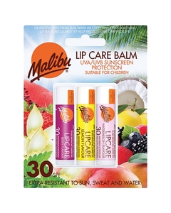 Malibu Lip Care Balm Spf30 3x5g