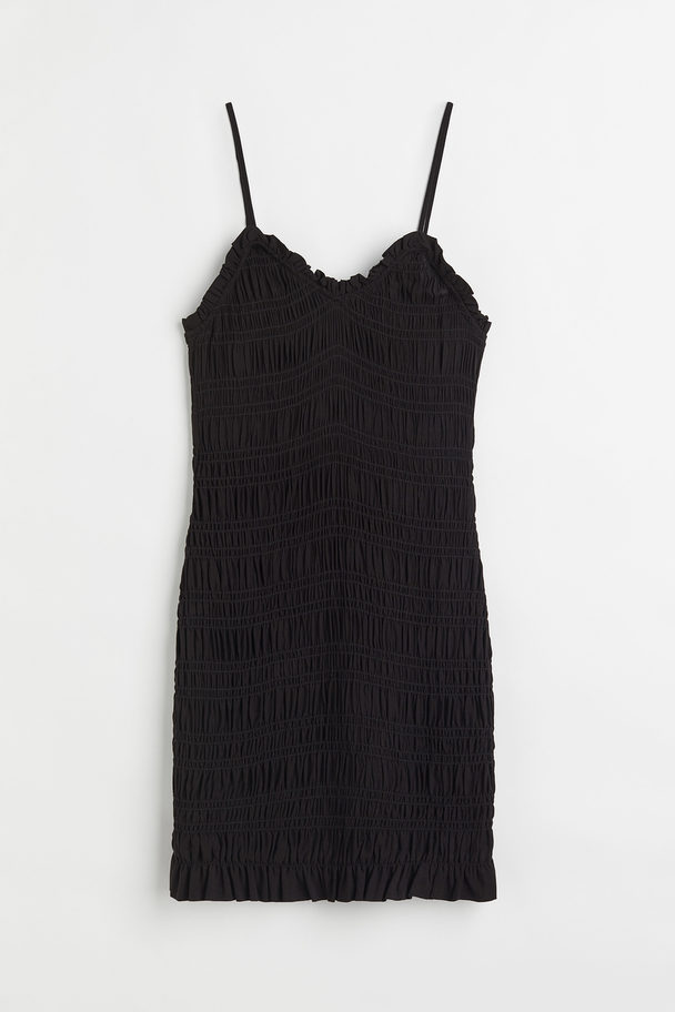 H&M Smocked Dress Black