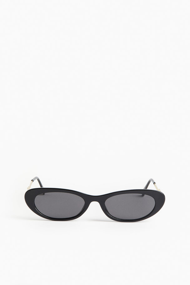 H&M Smale Cat Eye-solbriller Sort
