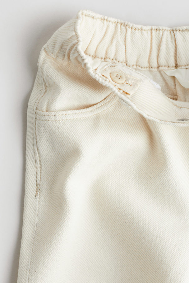 H&M Denim Shorts Cream