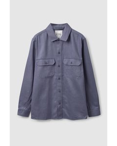 Relaxed-fit Overshirt Washed Navy