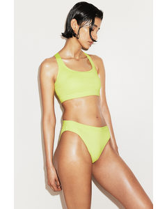 Trenings-bikinitopp Neongrønn