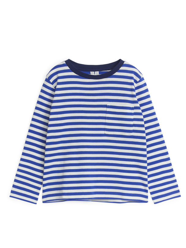 ARKET T-shirt Met Lange Mouwen Blauw/wit