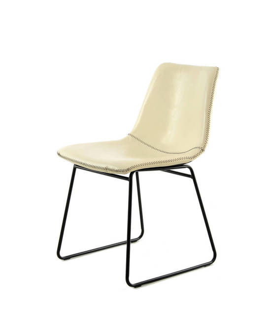 360Living Chair Caila 110 2er-set White / Creme / Creme
