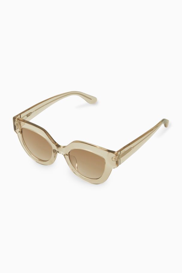 COS Cat-eye Sunglasses Beige