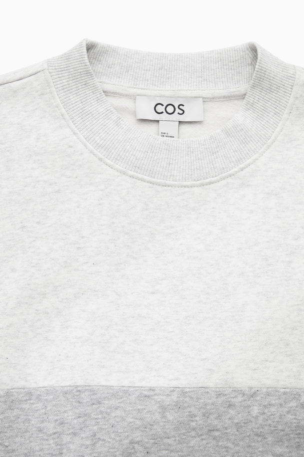 COS Colour-block Sweatshirt Grey
