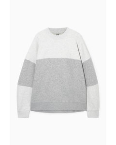 Colour-block Sweatshirt Grey