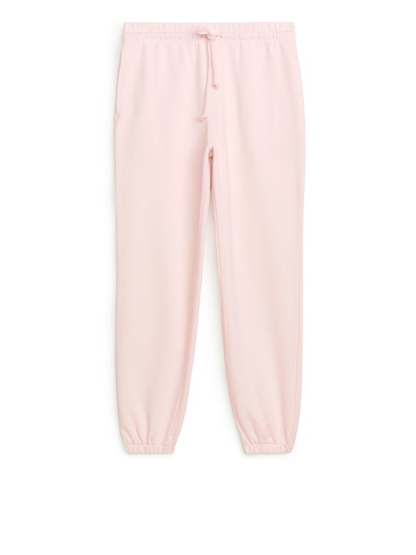 ARKET Soft French Terry Sweatpants Light Pink