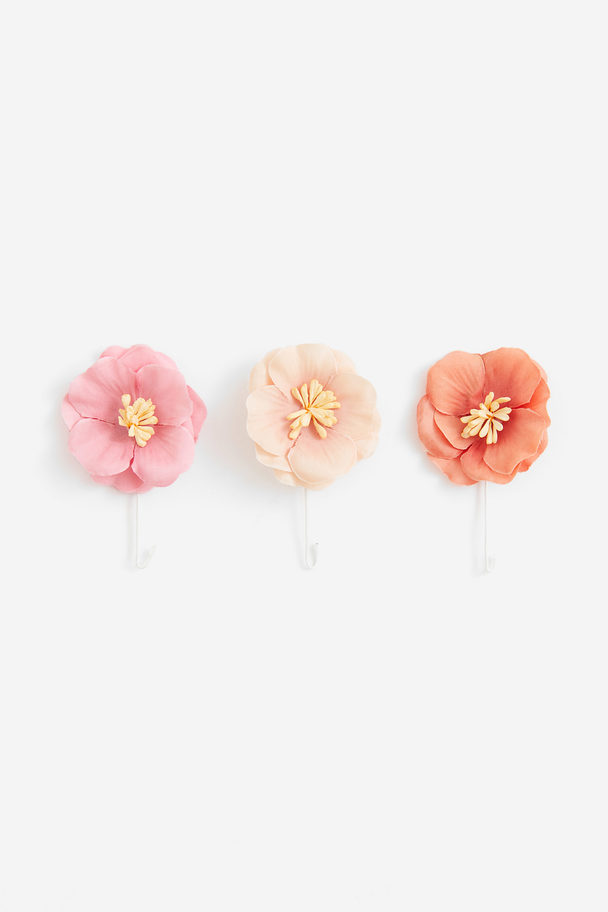 H&M HOME 3-pack Flower Decorations Pink/powder Pink