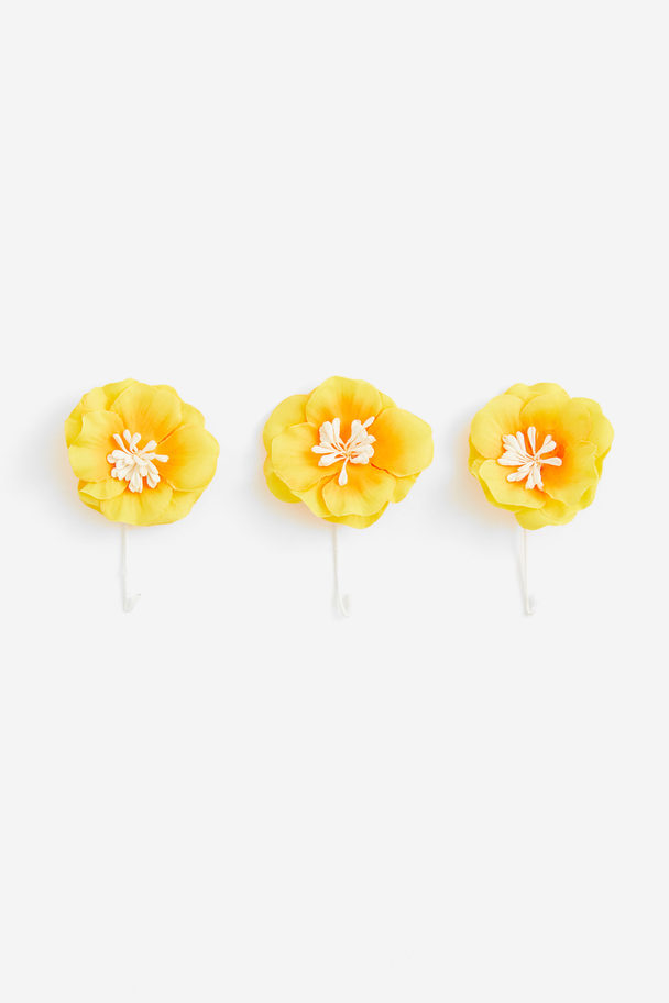 H&M HOME 3er-Pack Blumendekorationen Gelb