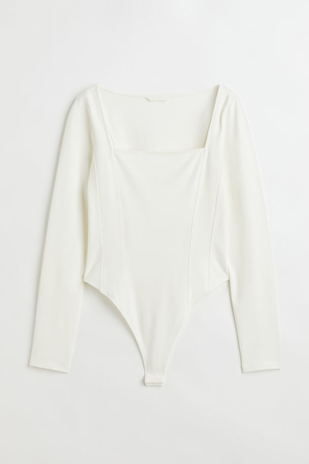 H&M Long-sleeved Body White