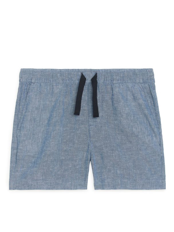 ARKET Drawstring Shorts Blue/chambray