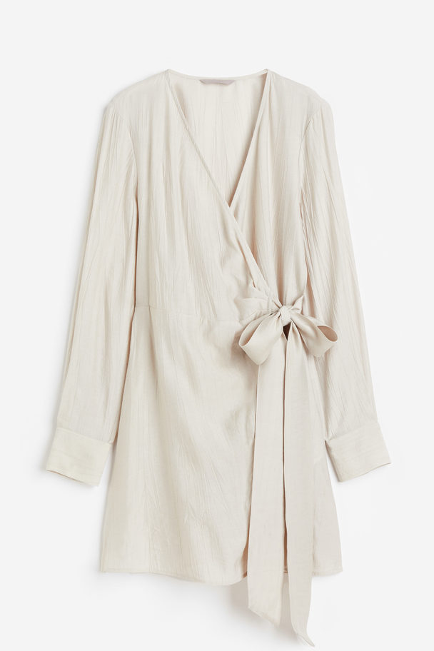 H&M Wrap Dress Light Beige