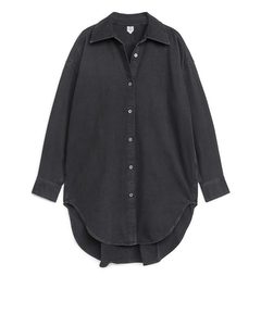 Oversized Denim Shirt Black