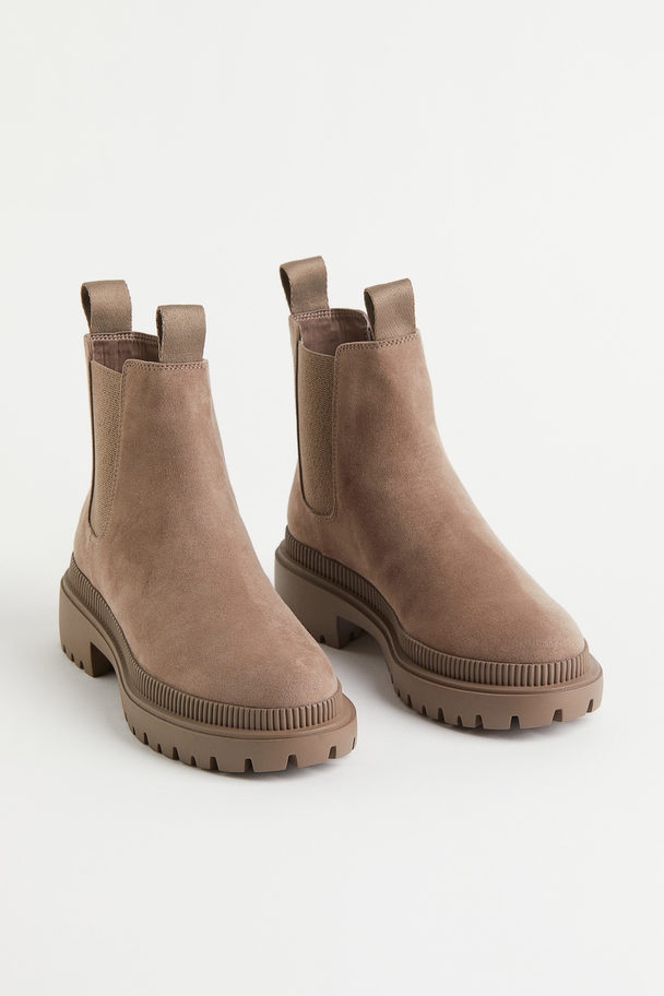 H&M Chelseaboots Beige