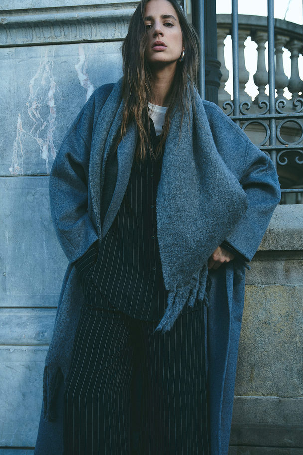 H&M Wool-blend Coat Dark Grey