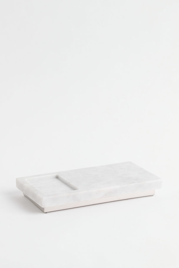 H&M HOME Marble Soap Dish White/marble