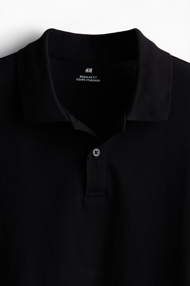 H&M Set Van 3 Poloshirts - Regular Fit Wit/blauw/zwart