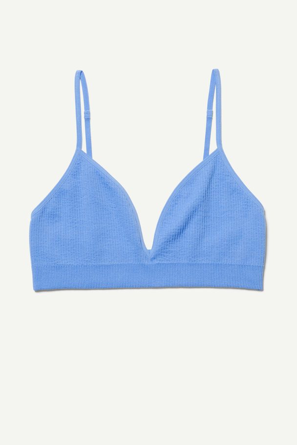 Weekday Cat soft triangle bralette in white