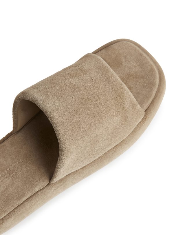 ARKET Flatform-sandalen Beige