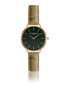 Forget-me-not Ultra Thin Olive Green Watch