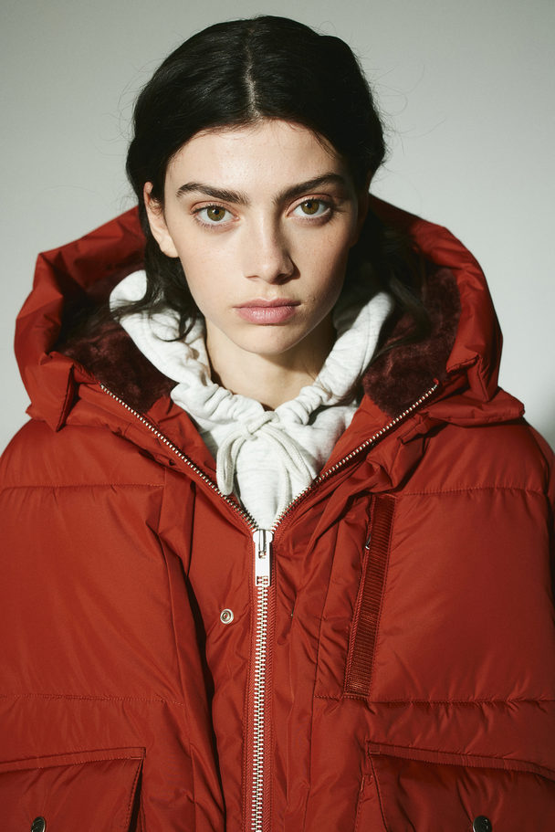 Embassy of Bricks and Logs Lyndon Puffer Jacket Burnt Red
