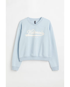H&m+ Sweatshirt Lyseblå/valencia