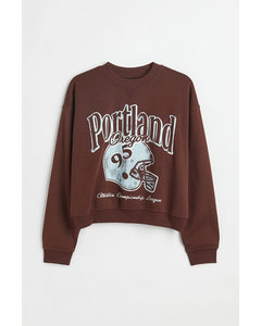 H&m+ Sweatshirt Mørkebrun/portland