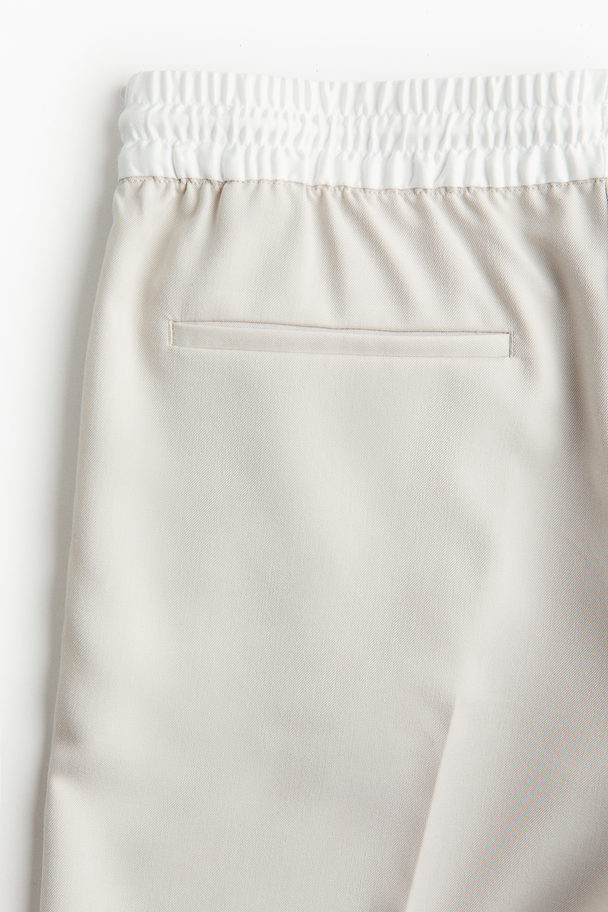 H&M Weite Schlupfhose Hellbeige