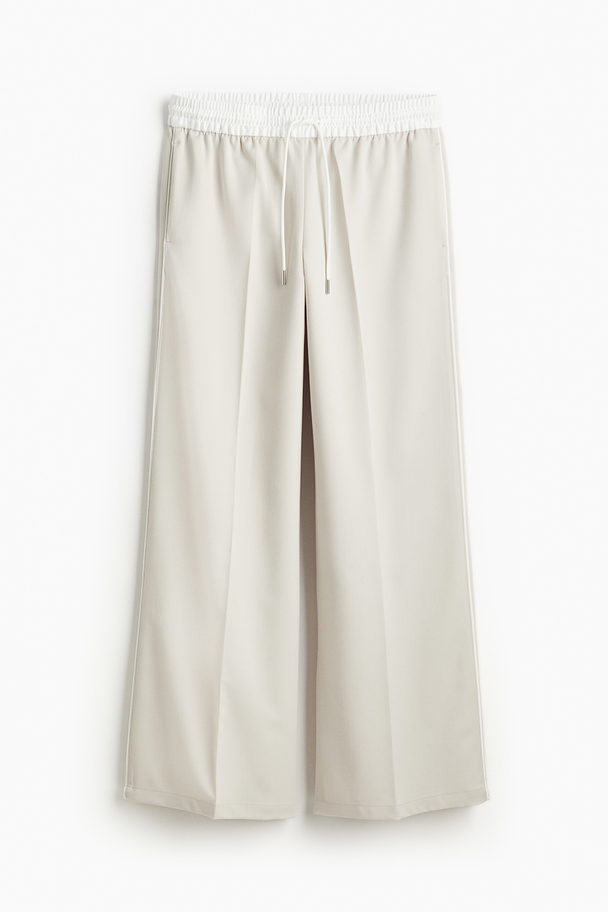 H&M Weite Schlupfhose Hellbeige