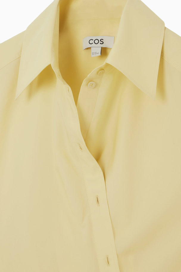 COS Oversized Sleeveless Wrap Shirt Yellow