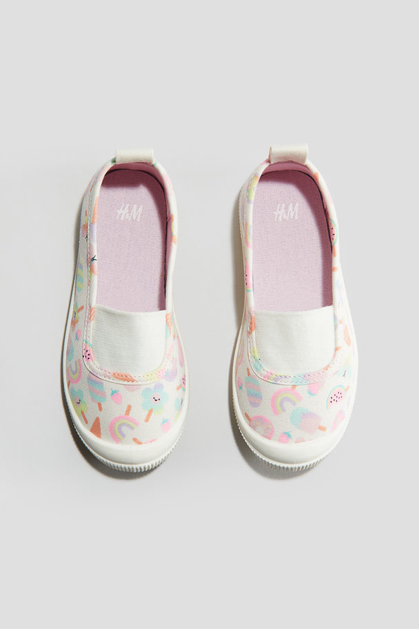 H&M Ballerina-Sneaker Weiß/Eis am Stiel