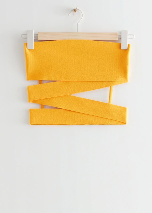 & Other Stories Bandage Bandeau Top Yellow