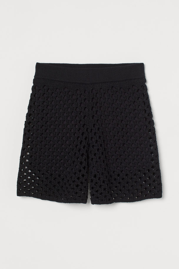 H&M Knitted Shorts Black