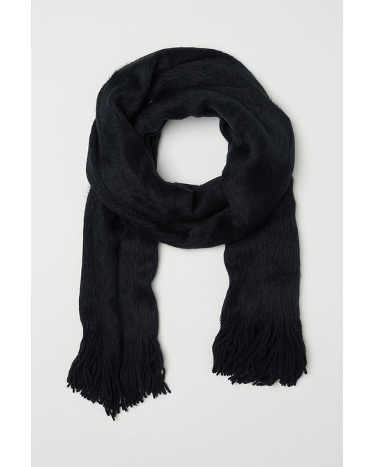H&M Knitted scarf Black