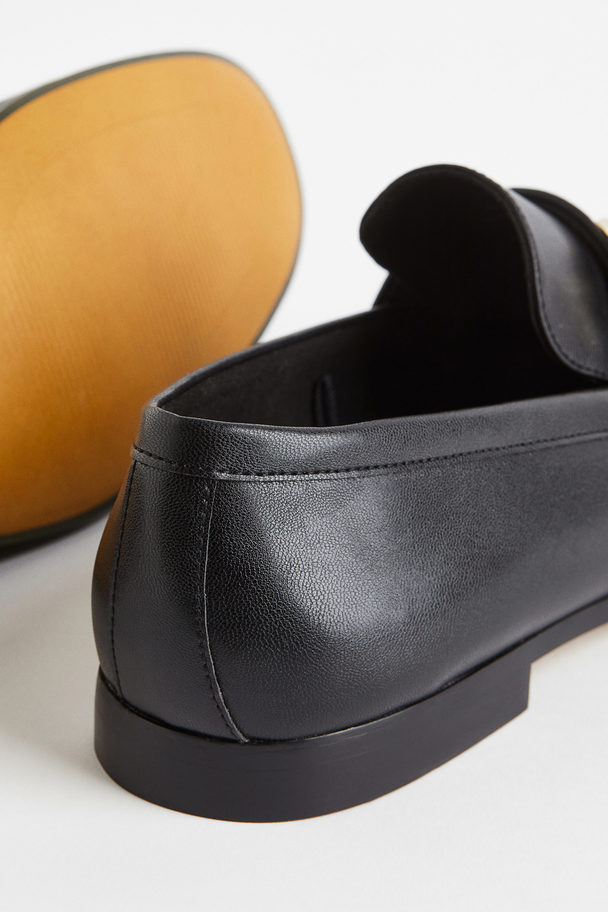 H&M Buckle-detail Loafers Black