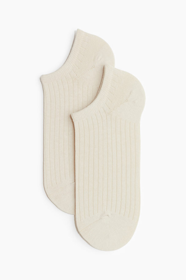 H&M 7er-Pack Sneakersocken Beige