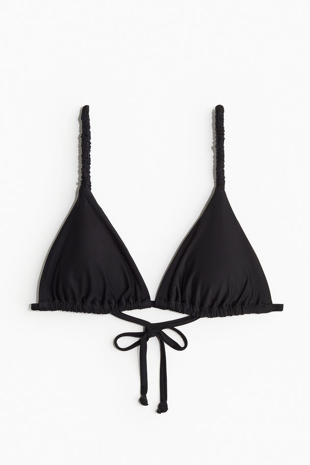 H&M Padded Triangle Bikini Top Black