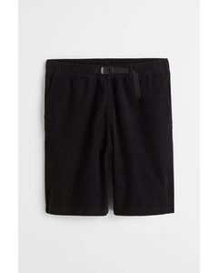 Relaxed-fit Waffle Panel Shorts Dark Navy