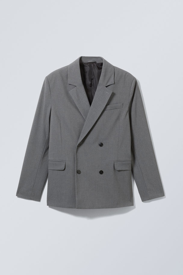 Weekday Leo Blazer Dark Grey