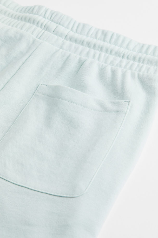 H&M Regular Fit Sweatshirt Shorts Light Turquoise