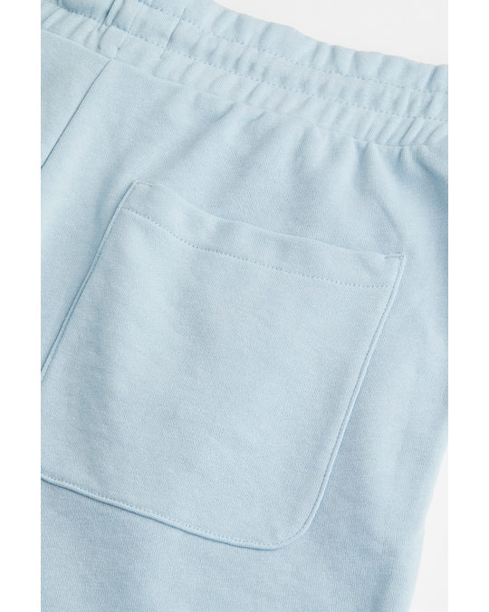H&M Regular Fit Sweatshirt Shorts Light Blue