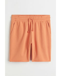 Regular Fit Sweatshirt Shorts Pale Orange