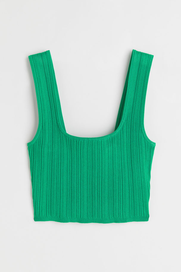 H&M Cropped Top Green