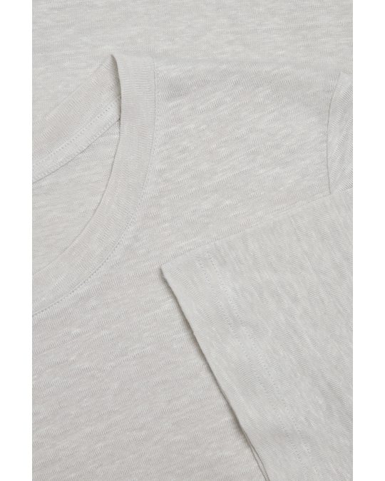COS Linen T-shirt Dusty Grey
