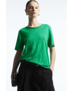 Linen T-shirt Green