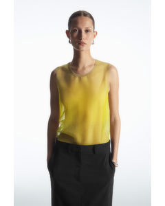 Fine-knit Ombre Tank Top Yellow